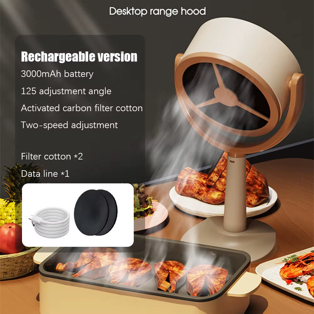Portable Mini Range Hood with Activated Carbon Filter – product view 8