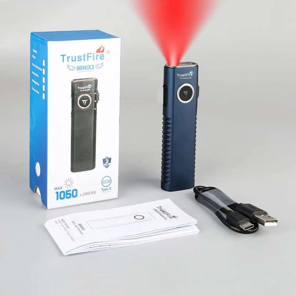 TrustFire Mini X3 Rechargeable EDC Flashlight – product view 6