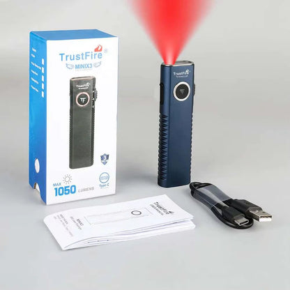 TrustFire Mini X3 Rechargeable EDC Flashlight – product view 6