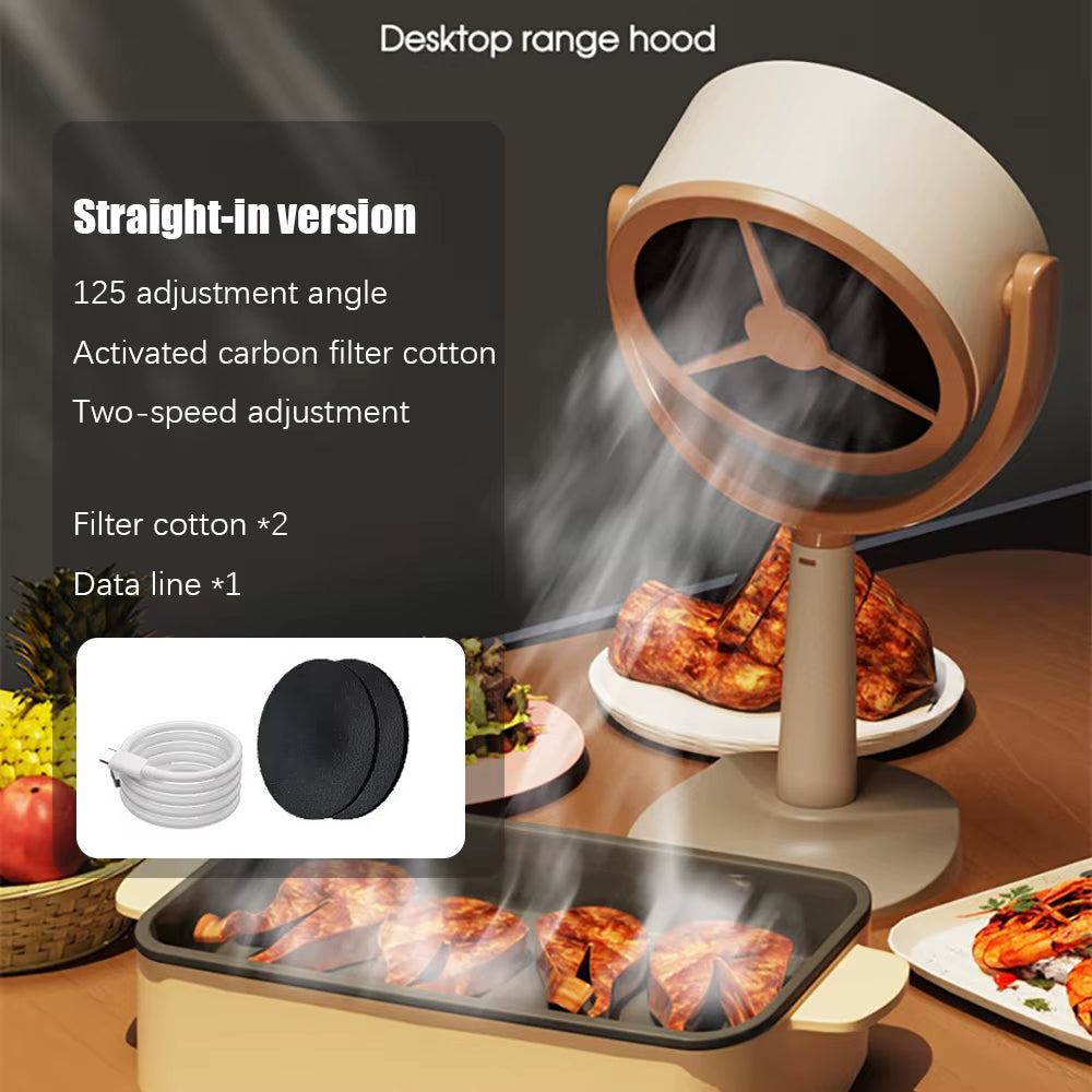 Portable Mini Range Hood with Activated Carbon Filter – product view 2