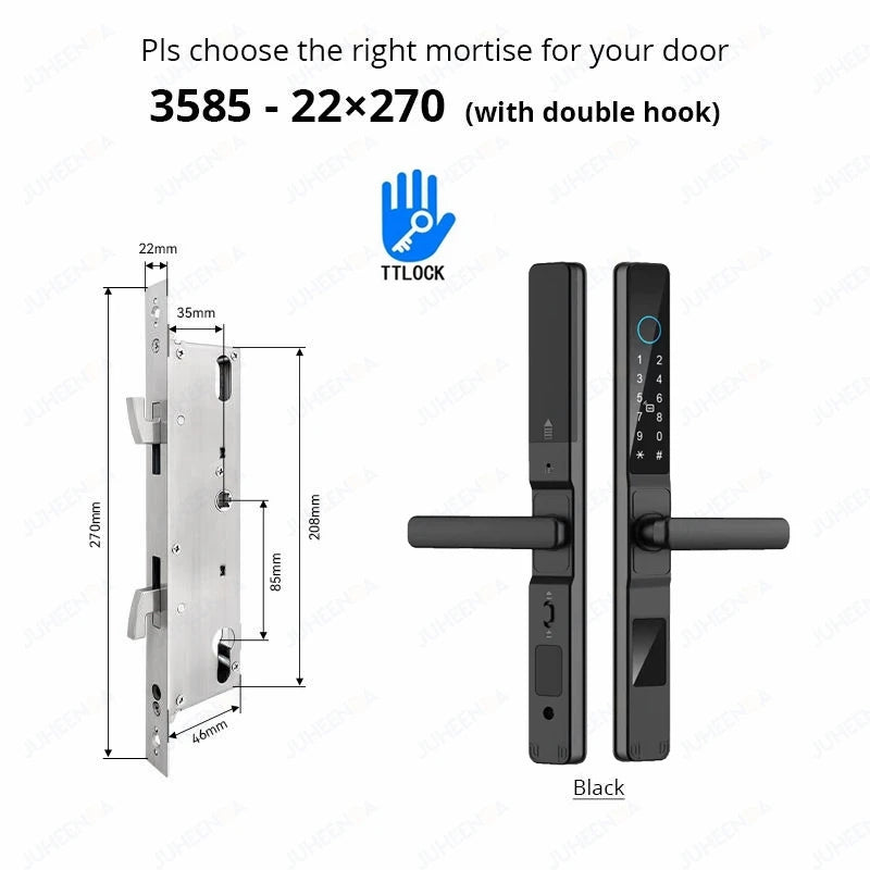 Waterproof Sliding Door Smart Lock TTLock App Alexa Fingerprint Code RFID