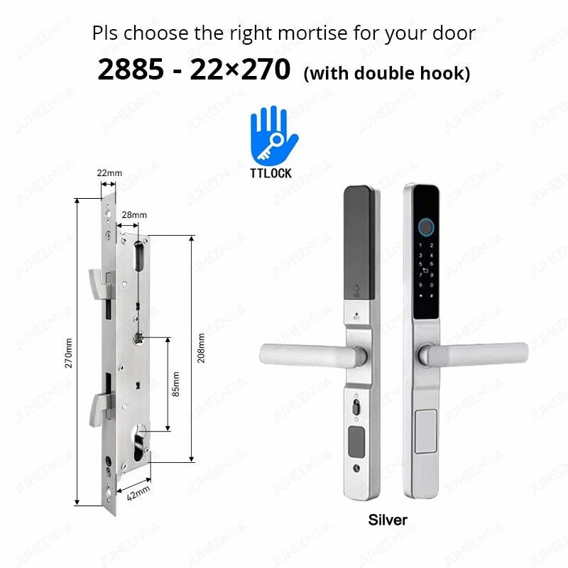 Waterproof Sliding Door Smart Lock TTLock App Alexa Fingerprint Code RFID