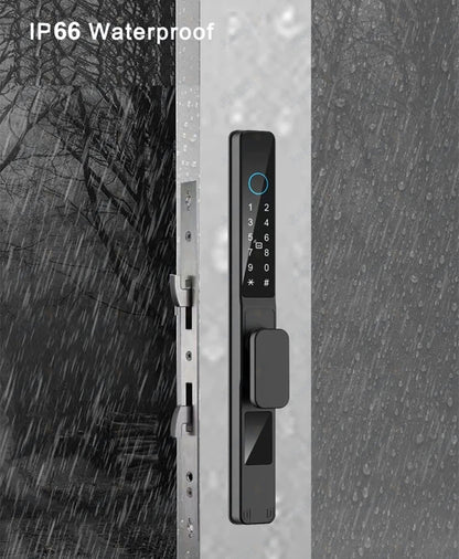 Waterproof Sliding Door Smart Lock TTLock App Alexa Fingerprint Code RFID