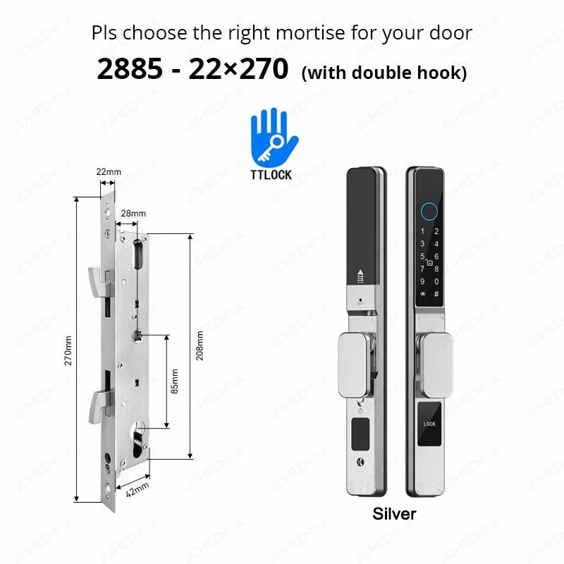 Waterproof Sliding Door Smart Lock TTLock App Alexa Fingerprint Code RFID