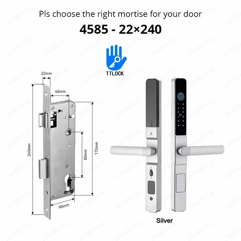 Waterproof Sliding Door Smart Lock TTLock App Alexa Fingerprint Code RFID