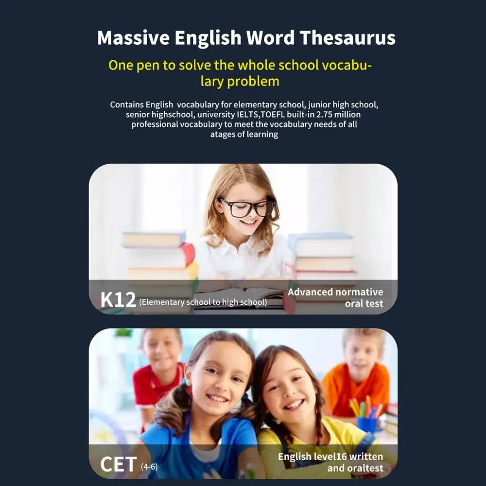 CUJMH Translation Pen with OCR Scanning & 123-Language Support – product view 5