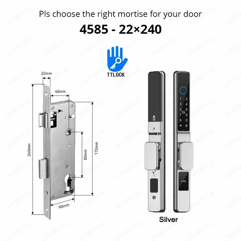 Waterproof Sliding Door Smart Lock TTLock App Alexa Fingerprint Code RFID