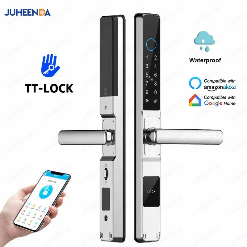 Waterproof Sliding Door Smart Lock TTLock App Alexa Fingerprint Code RFID