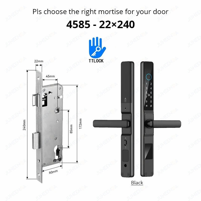 Waterproof Sliding Door Smart Lock TTLock App Alexa Fingerprint Code RFID